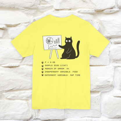 “Trust me, I’m statistically significant.”|  Cat T-Shirt | Front & Back Design | Nunu&Miao Studio