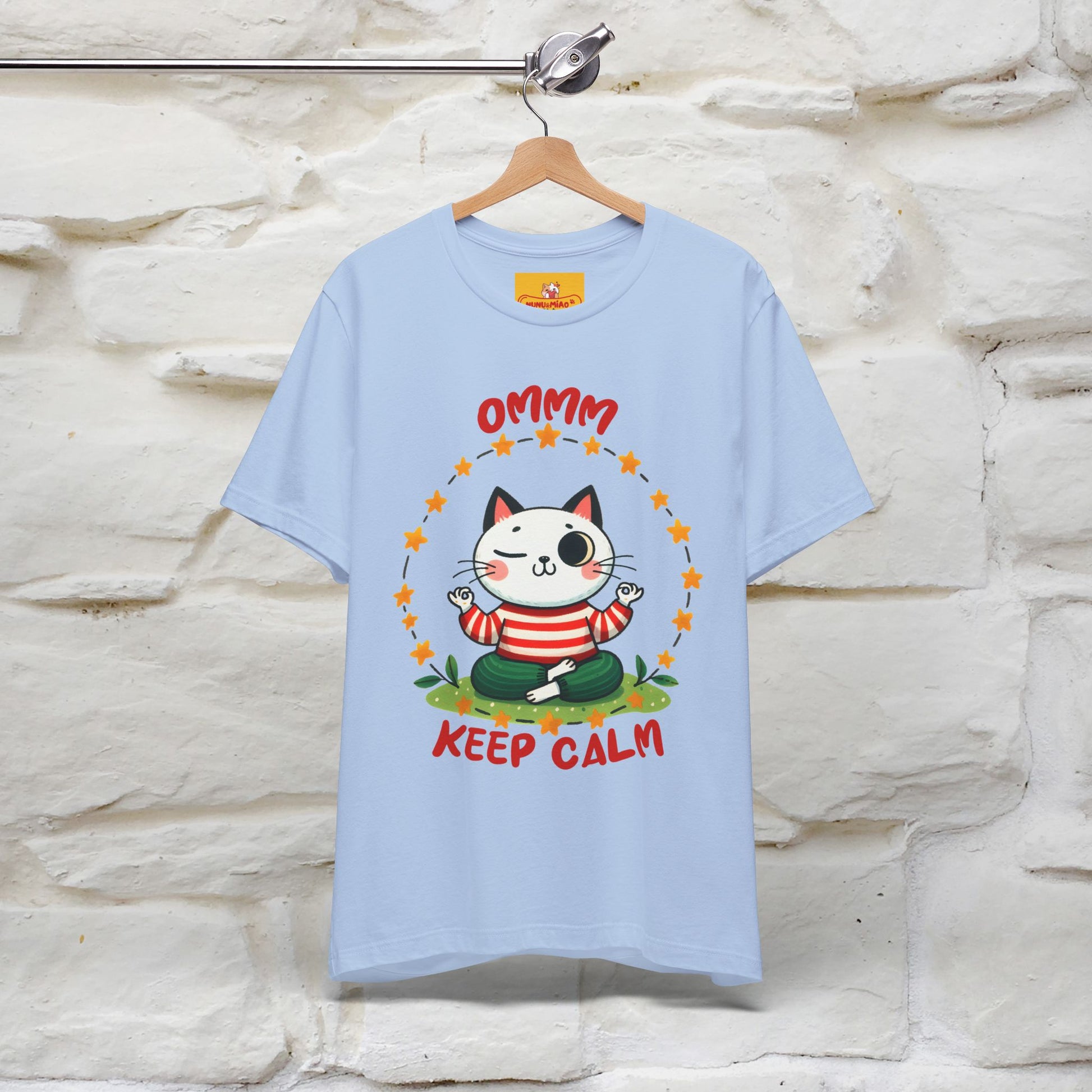 ''Ommm, Keep Calm'' Cat T-Shirt | Nunu&Miao Studio - Nunu&Miao Studio
