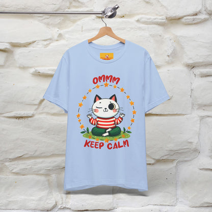 ''Ommm, Keep Calm'' Cat T-Shirt | Nunu&Miao Studio - Nunu&Miao Studio