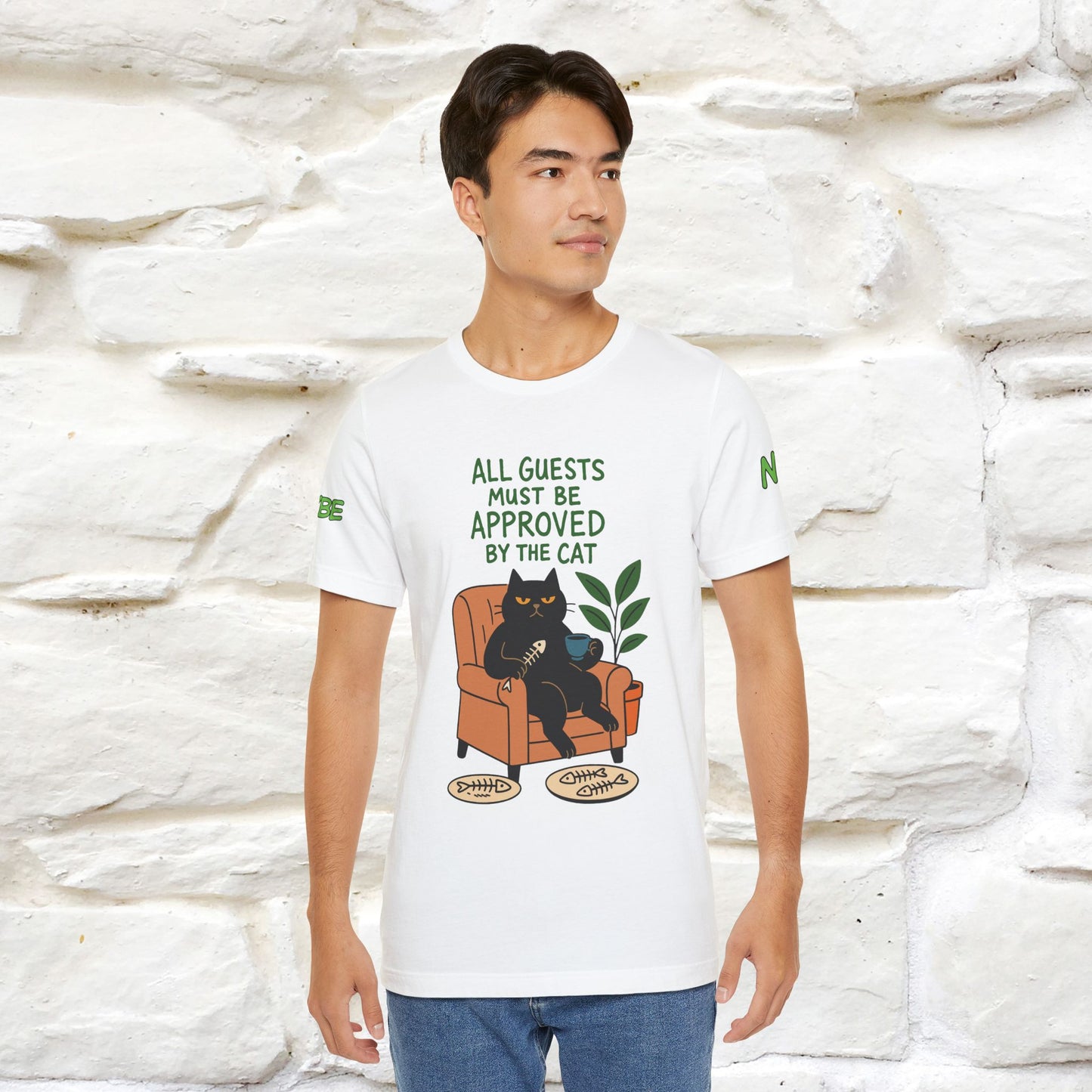 "All Guest Must Be Approved By The Cat - NO,MAYBE" Cat T-shirt |Nunu&Miao Studio