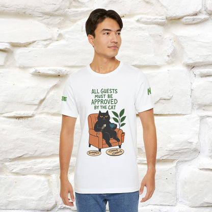 "All Guest Must Be Approved By The Cat - NO,MAYBE" Cat T-shirt |Nunu&Miao Studio