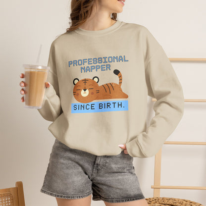 ''Professional Napper Since Birth'' |Cat Sweatshirt | Nunu&Miao Studio