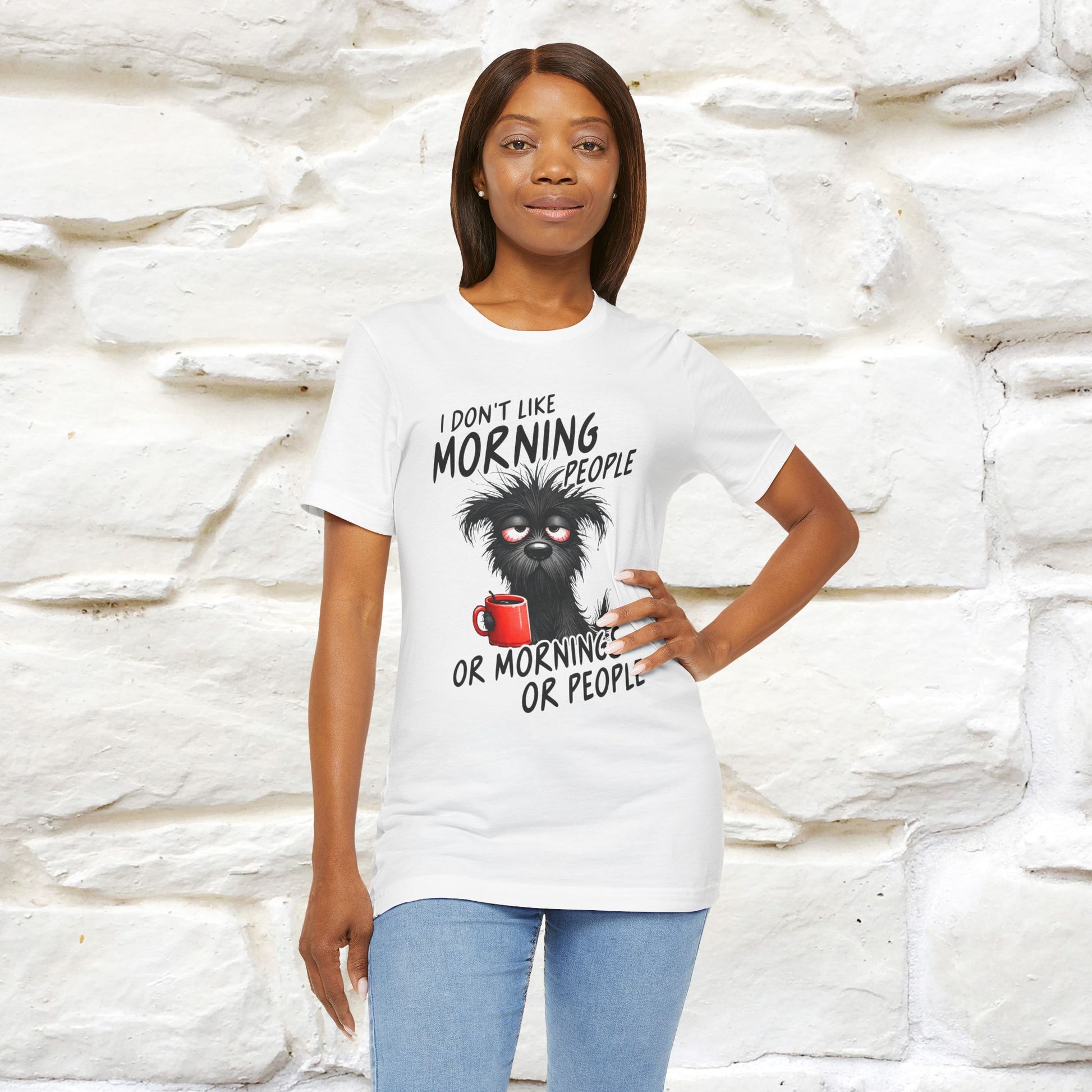"I Don't Like Morning People..." Funny T-shirt |Nunu&Miao Studio - Nunu&Miao Studio