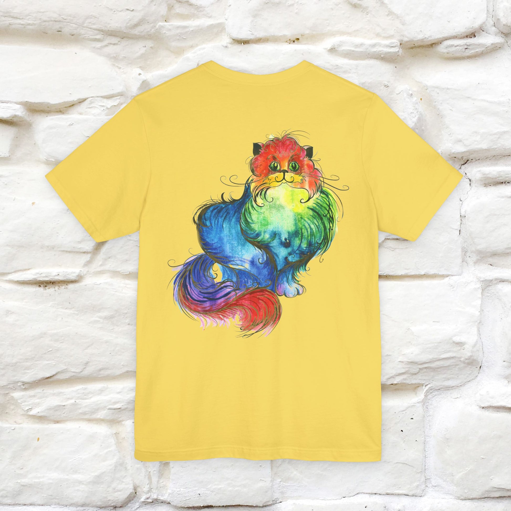 "Il Pittore'' Cat T-Shirt Front and Back Design | Nunu&Miao Studio - Nunu&Miao Studio