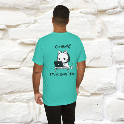 ''Go Away, I’m Introverting'' Cat T-Shirt | Nunu & Miao Studio - Nunu&Miao Studio
