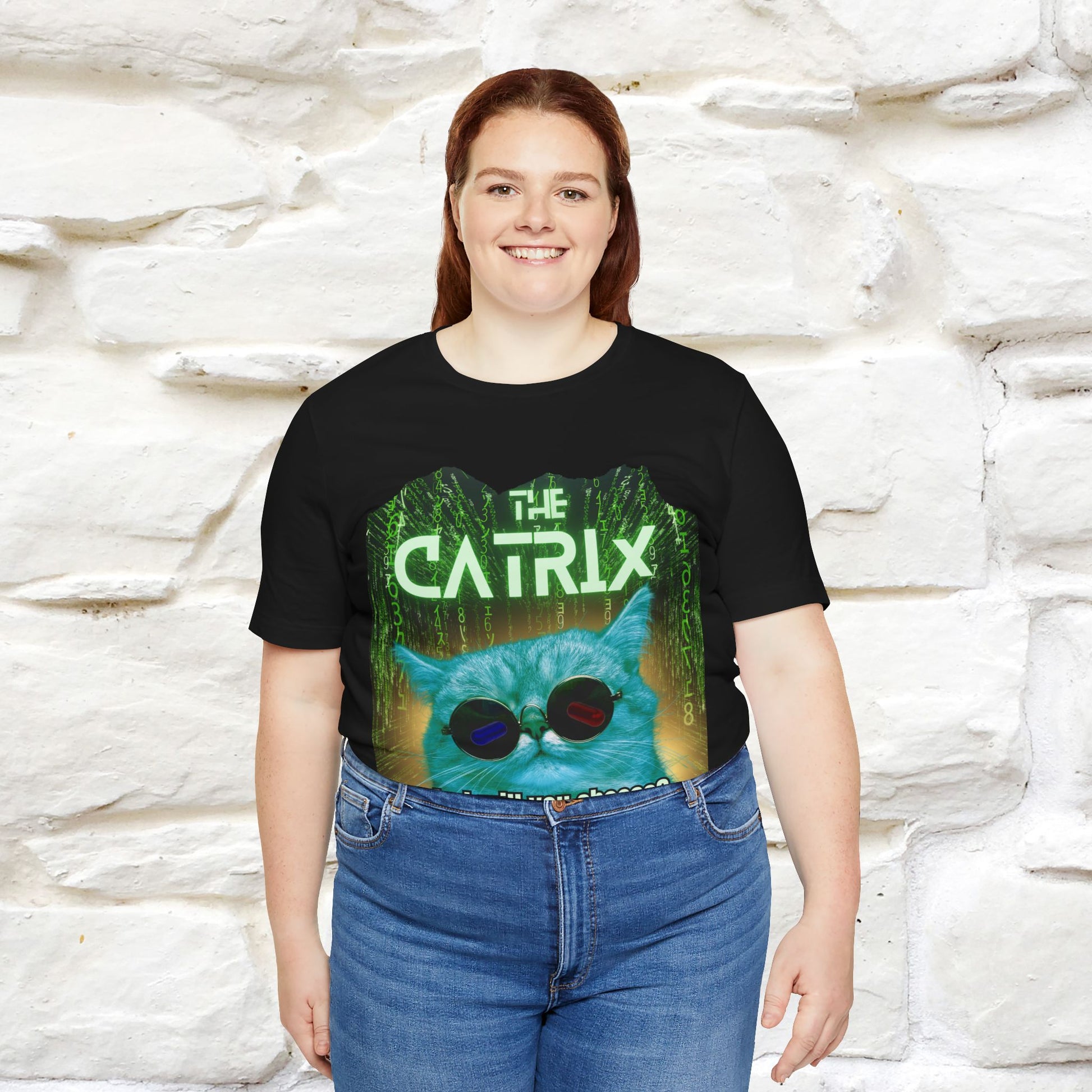 ''The Catrix: What Will You Choose?'' Cat T-Shirt | Nunu&Miao Studio - Nunu&Miao Studio