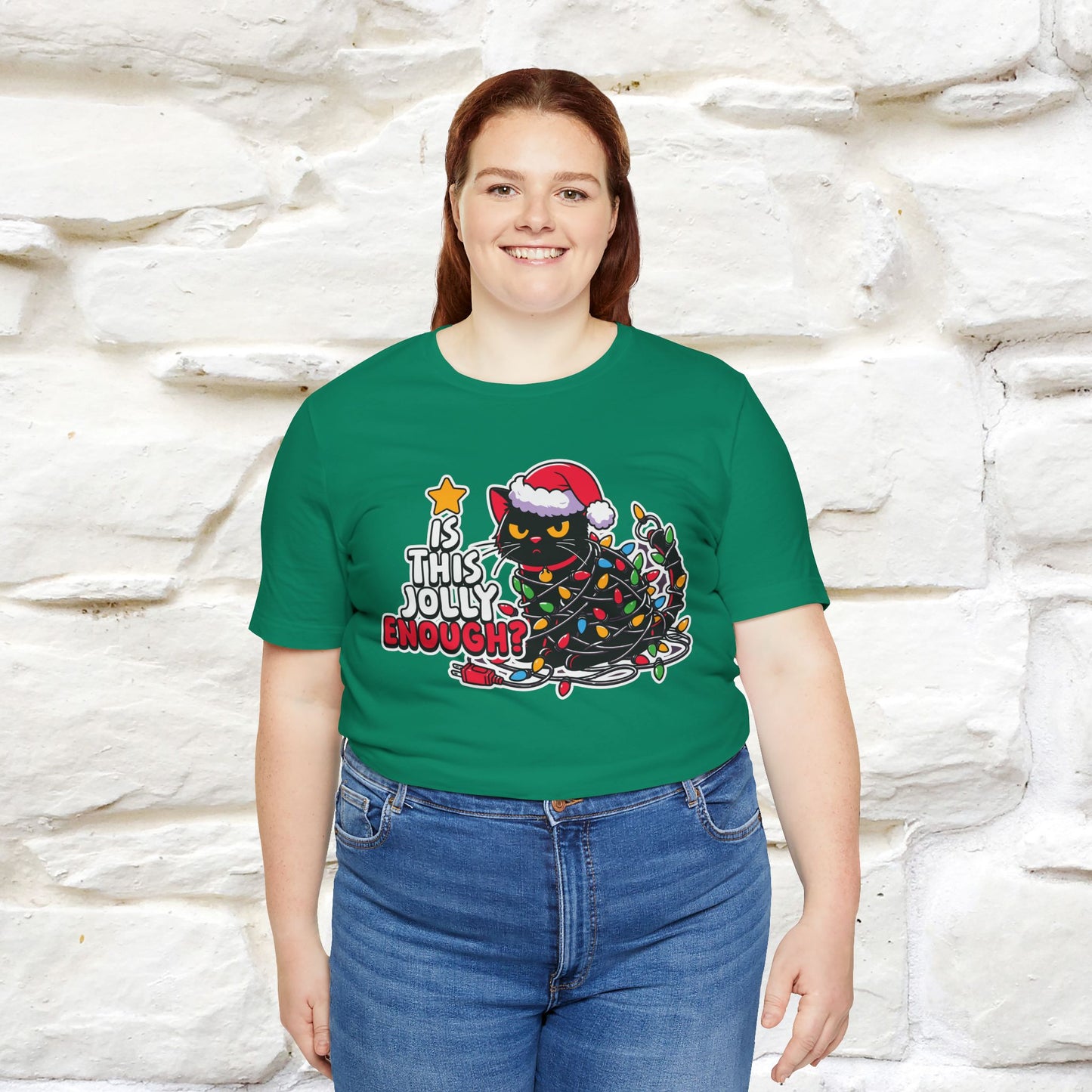 “Is This Jolly Enough?” | Cat T-Shirt | Nunu&Miao Studio