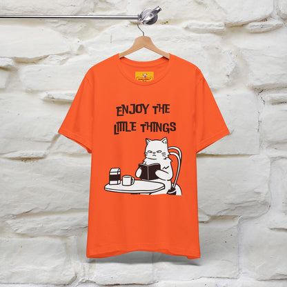"Enjoy The Little Things." Cat T-Shirt | Nunu&Miao Studio