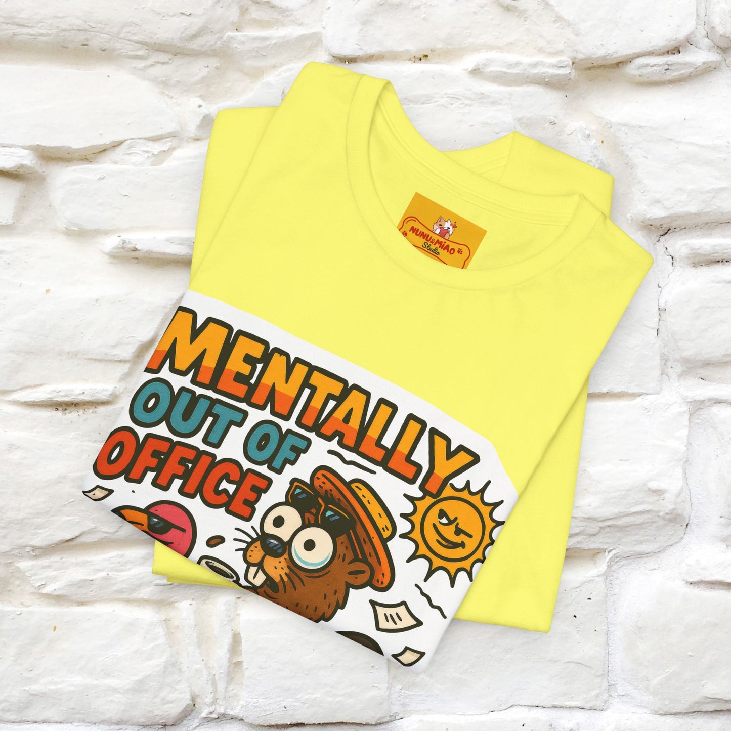''Mentally Out Of Office''|  Sarcastic Cat T-Shirt | Nunu&Miao Studio