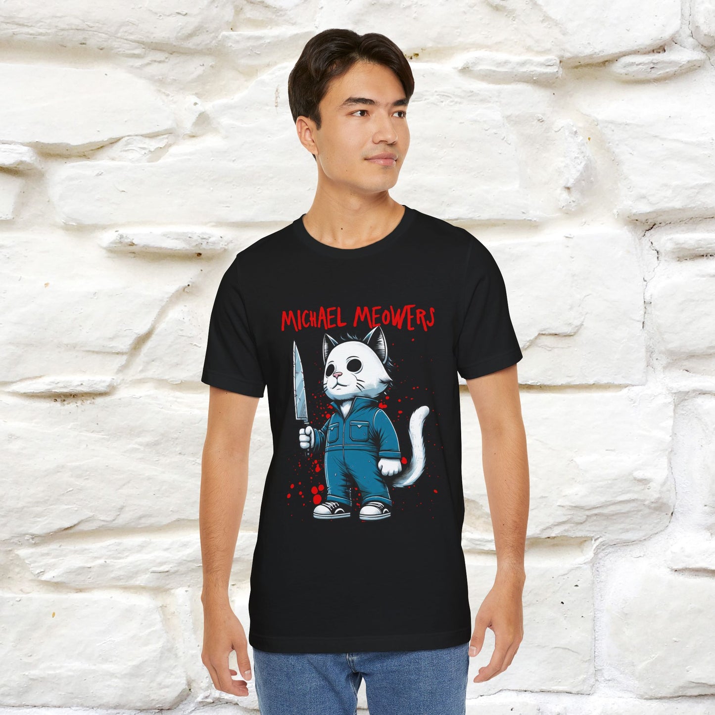 ''Michael Meowers'' Cat T-Shirt |  | Nunu&Miao Studio - Nunu&Miao Studio
