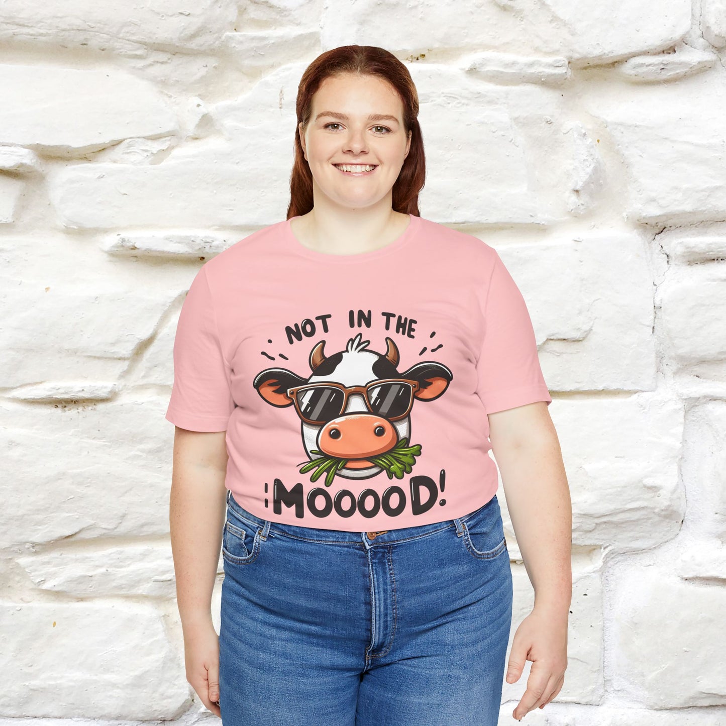 Not In The Moood – Funny Cow Pun T-Shirt | Nunu & Miao Studio - Nunu&Miao Studio
