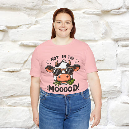 Not In The Moood – Funny Cow Pun T-Shirt | Nunu & Miao Studio - Nunu&Miao Studio