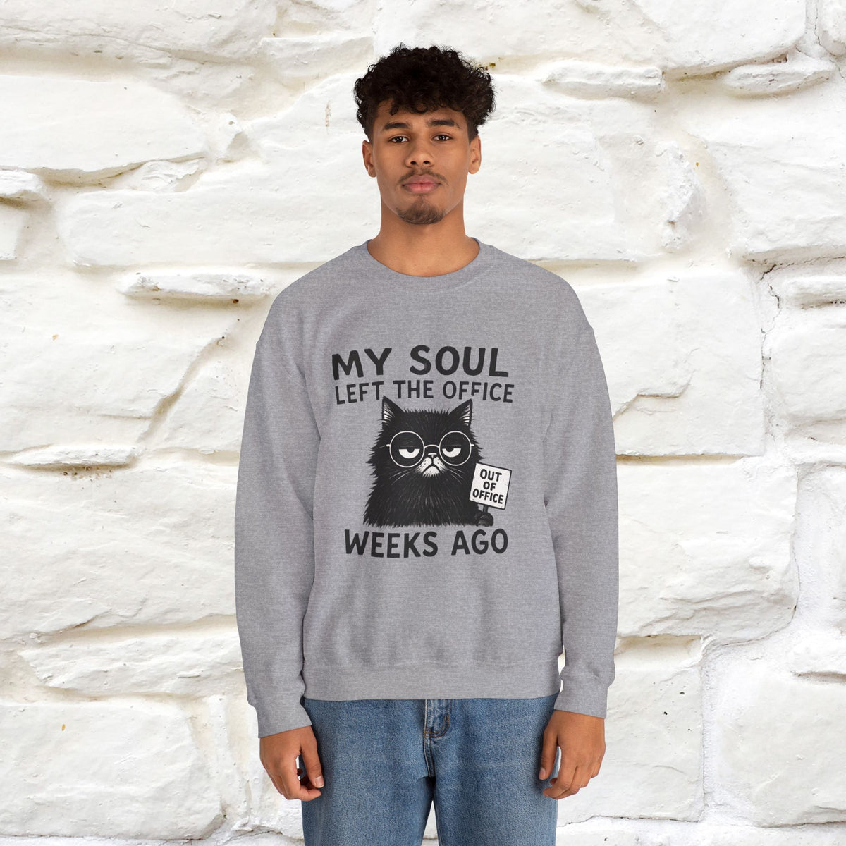 ''My Sould Left The ...'' | Cute Cat Sweatshirt | Nunu&Miao Studio