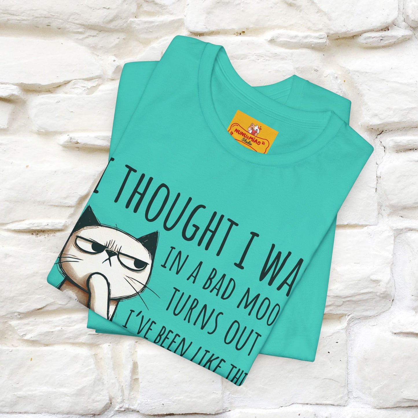 "I Thought I was In A Bad Mood.. " Cat  T-shirt |Nunu&Miao Studio - Nunu&Miao Studio