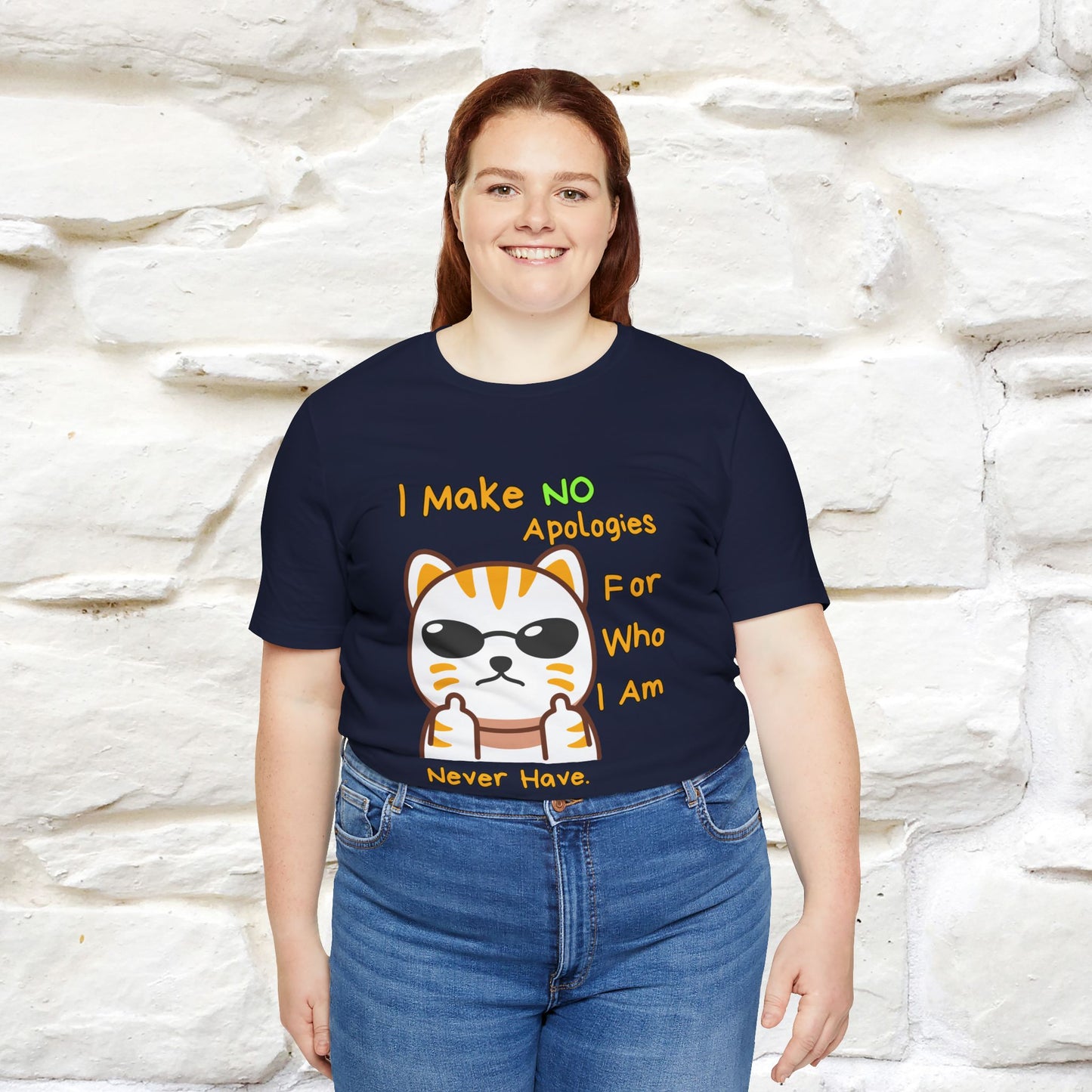 "I Make No Apologies... " |Cat T-Shirt | Nunu&Miao Studio - Nunu&Miao Studio