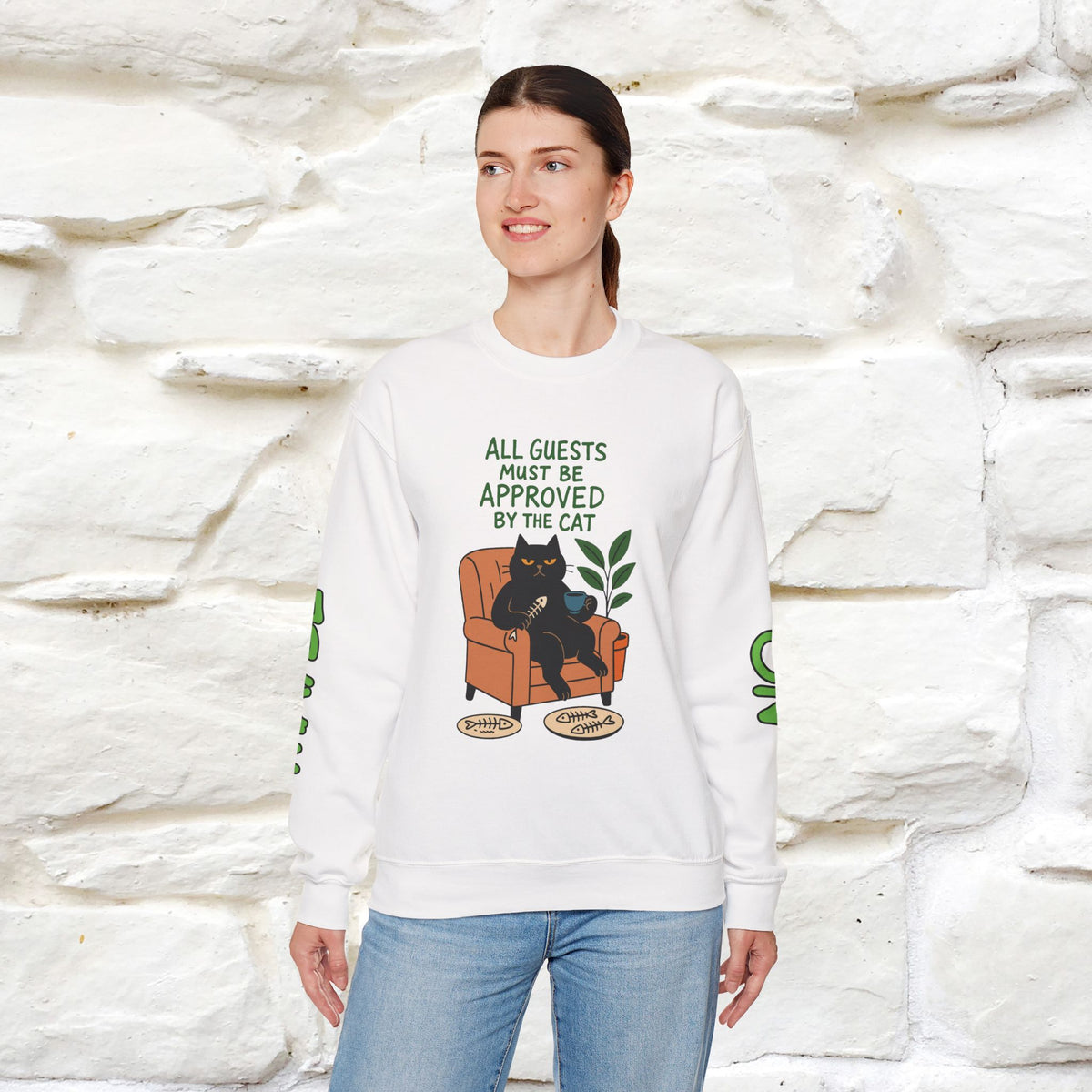 ''All Guests Must Be Approved...'' |Cat Sweatshirt | Nunu&Miao Studio