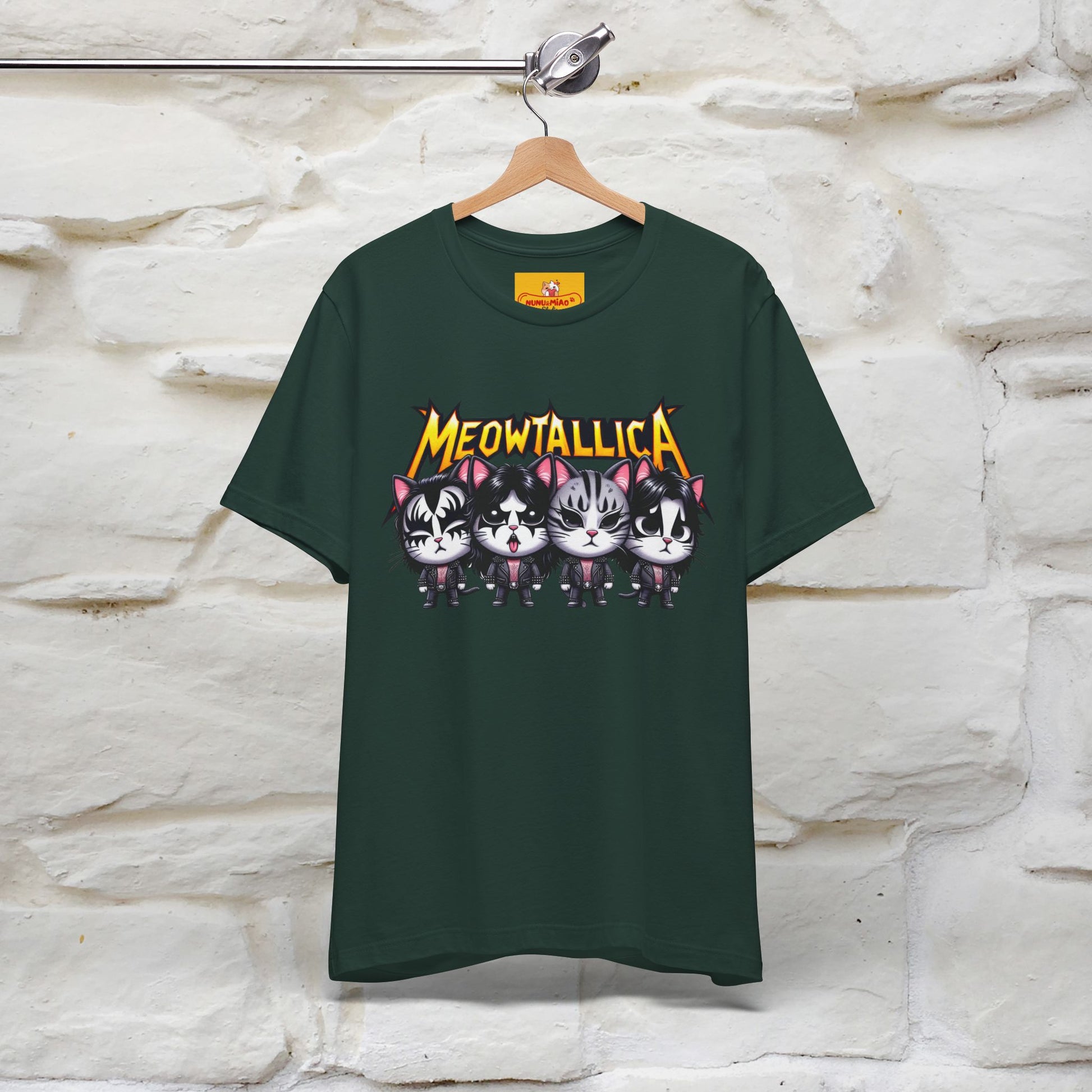 Meowtallica T-Shirt | Rock-Inspired Cat Tee| Nunu&Miao Studio - Nunu&Miao Studio