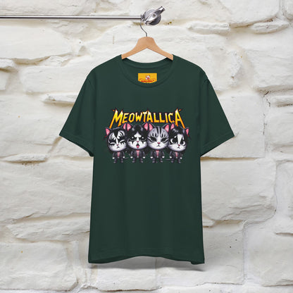 Meowtallica T-Shirt | Rock-Inspired Cat Tee| Nunu&Miao Studio - Nunu&Miao Studio