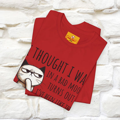 "I Thought I was In A Bad Mood.. " Cat  T-shirt |Nunu&Miao Studio - Nunu&Miao Studio