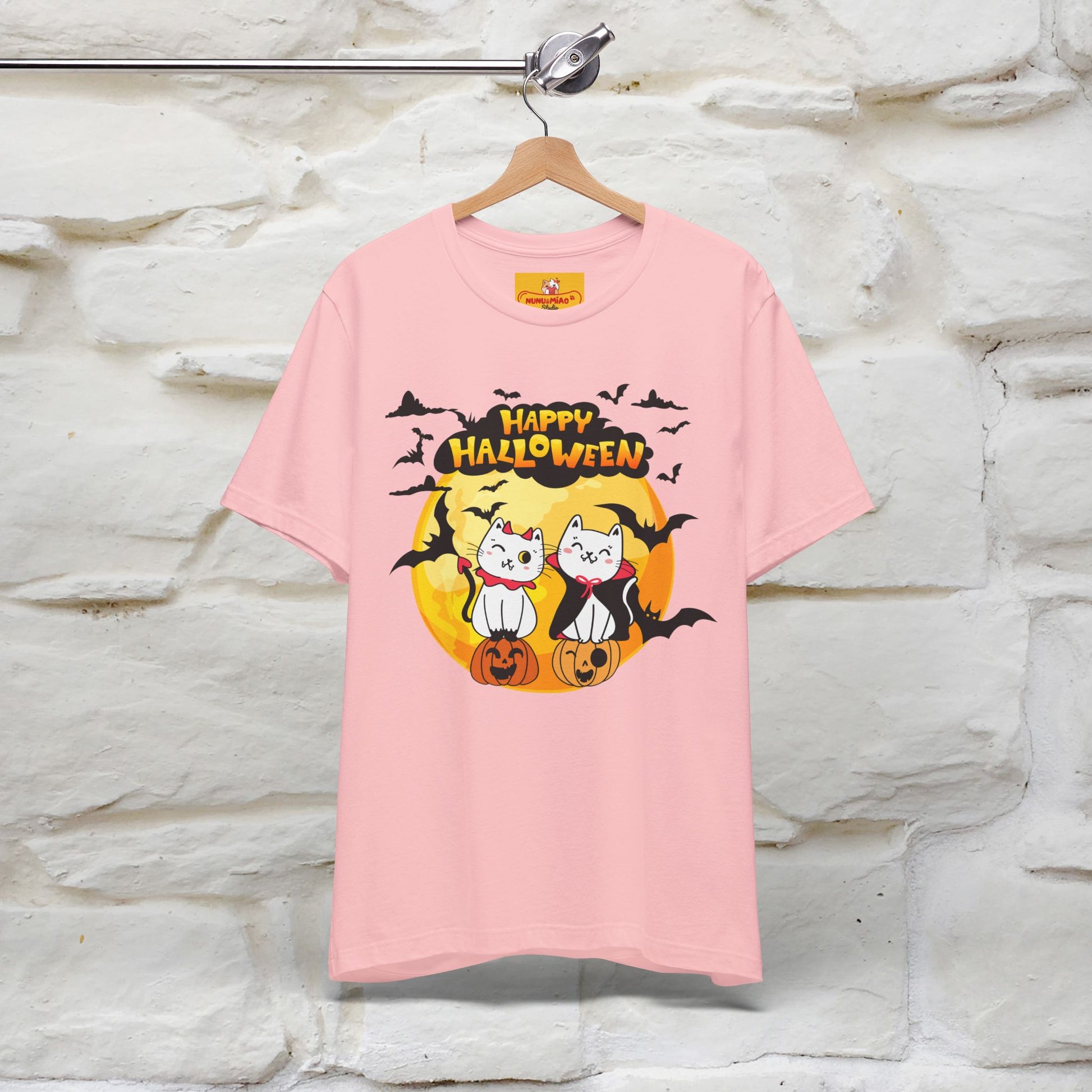 "Happy Halloween Cat Couple " Cat  T-shirt |Nunu&Miao Studio - Nunu&Miao Studio