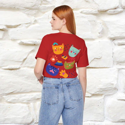 ''The Power Of Meow'' Cat T-Shirt Front and Back Design | Nunu&Miao Studio - Nunu&Miao Studio