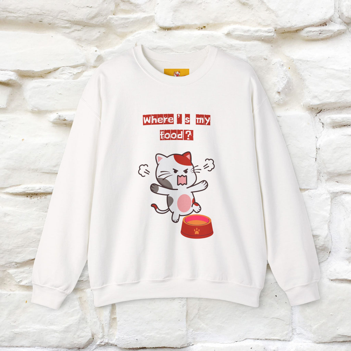 ''Where's My Food'' | Cute Cat Sweatshirt | Nunu&Miao Studio