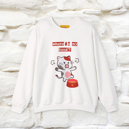 ''Where's My Food'' | Cute Cat Sweatshirt | Nunu&Miao Studio