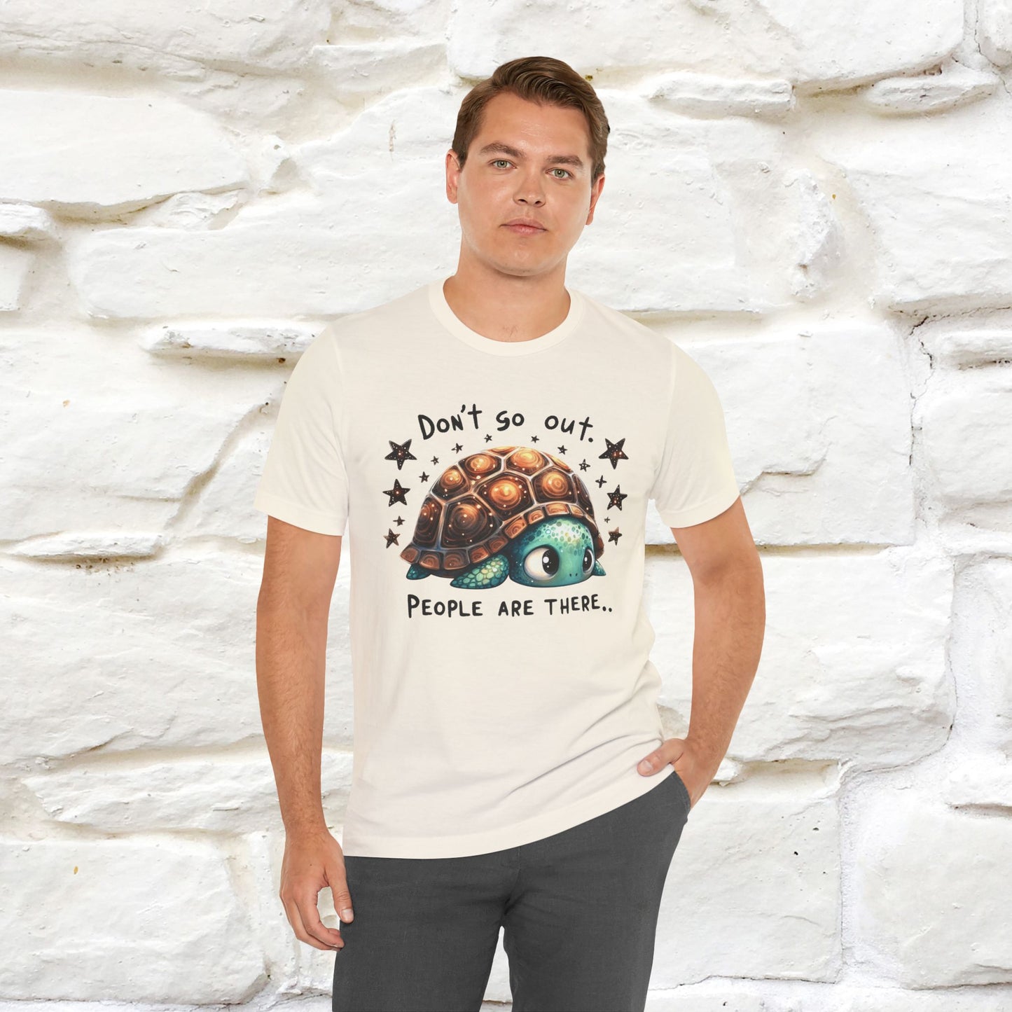 "Don't Go Out ..People Are There." |Funny T-Shirt | Nunu&Miao Studio - Nunu&Miao Studio