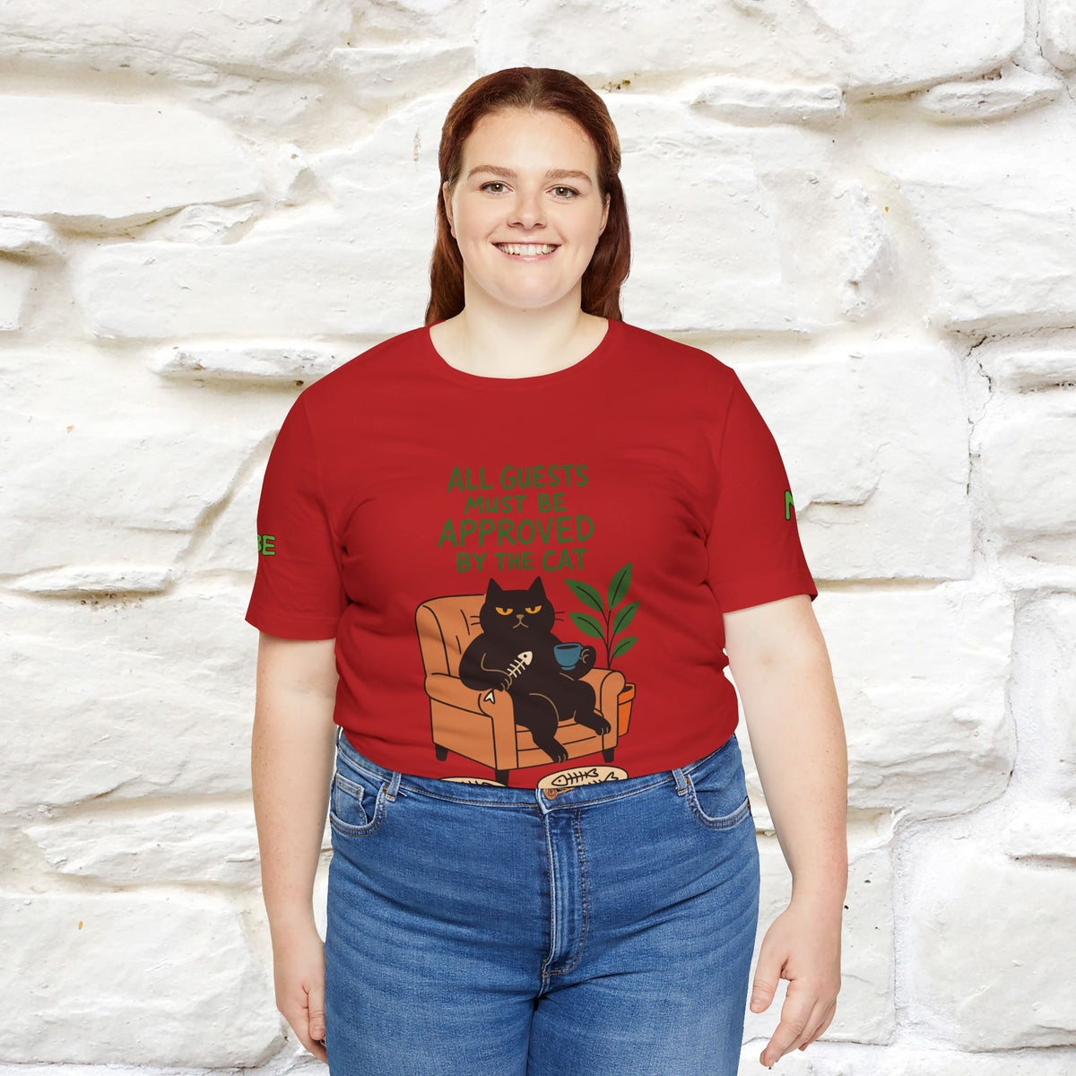 "All Guest Must Be Approved By The Cat - NO,MAYBE" Cat T-shirt |Nunu&Miao Studio