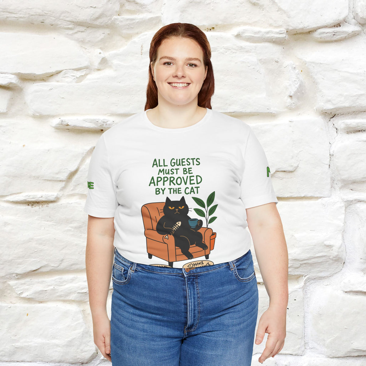 "All Guest Must Be Approved By The Cat - NO,MAYBE" Cat T-shirt |Nunu&Miao Studio