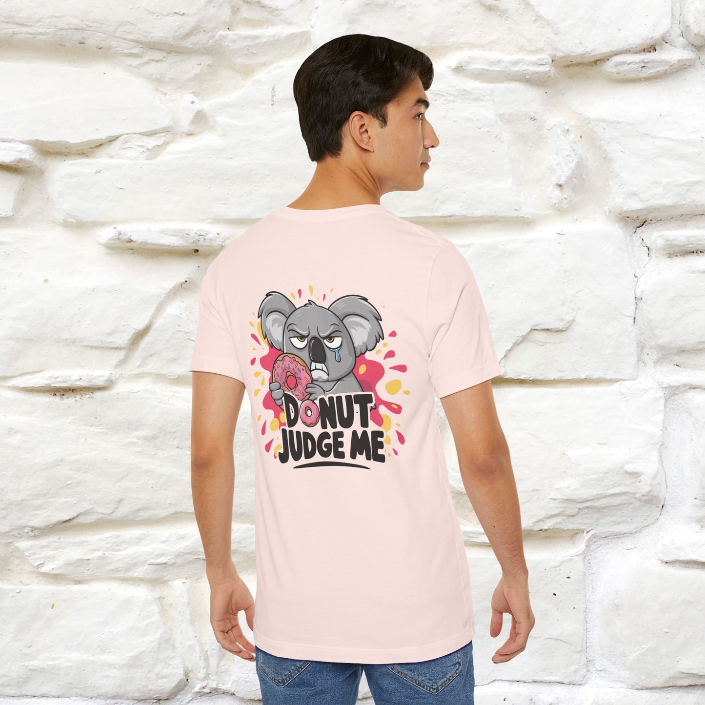 "Donut Judge Me " |Funny  T-Shirt | Front & Back Design | Nunu&Miao Studio - Nunu&Miao Studio