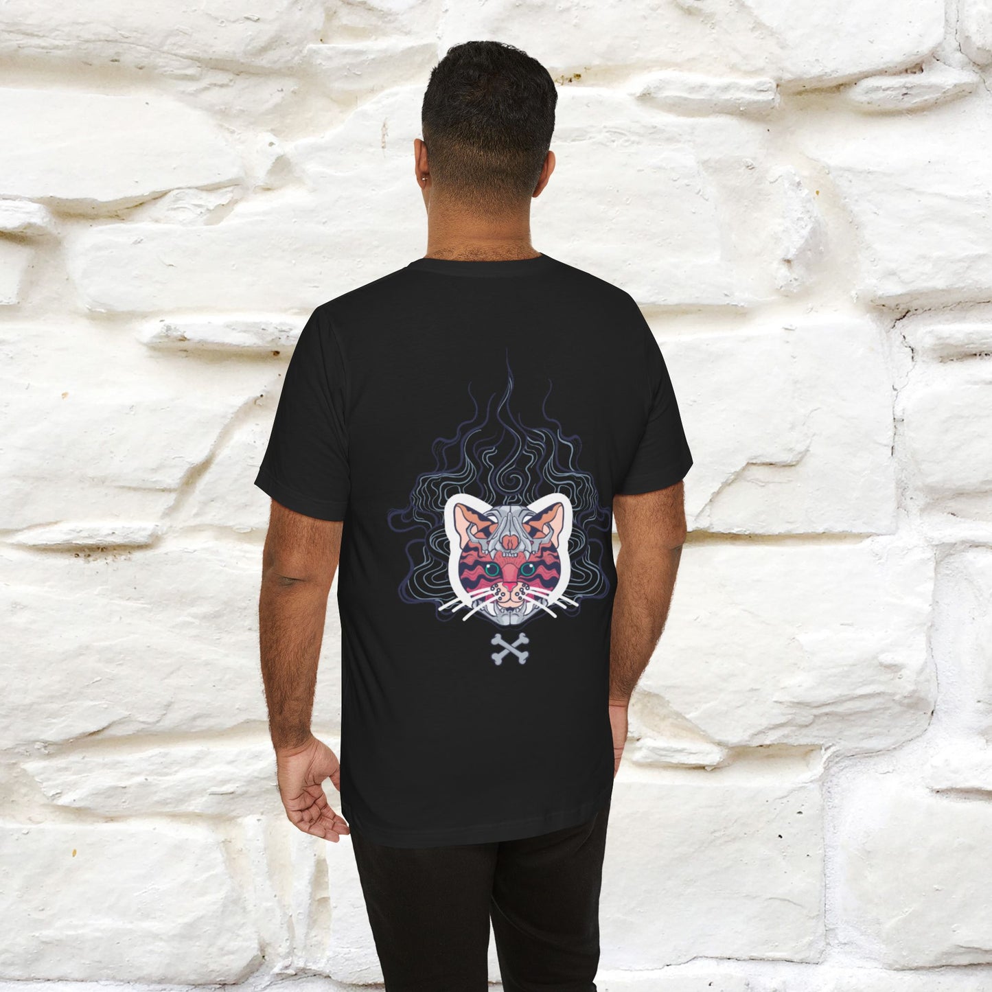 ''Air Fire Cat'' | Cat T-Shirt Front and Back Design | Nunu&Miao Studio - Nunu&Miao Studio
