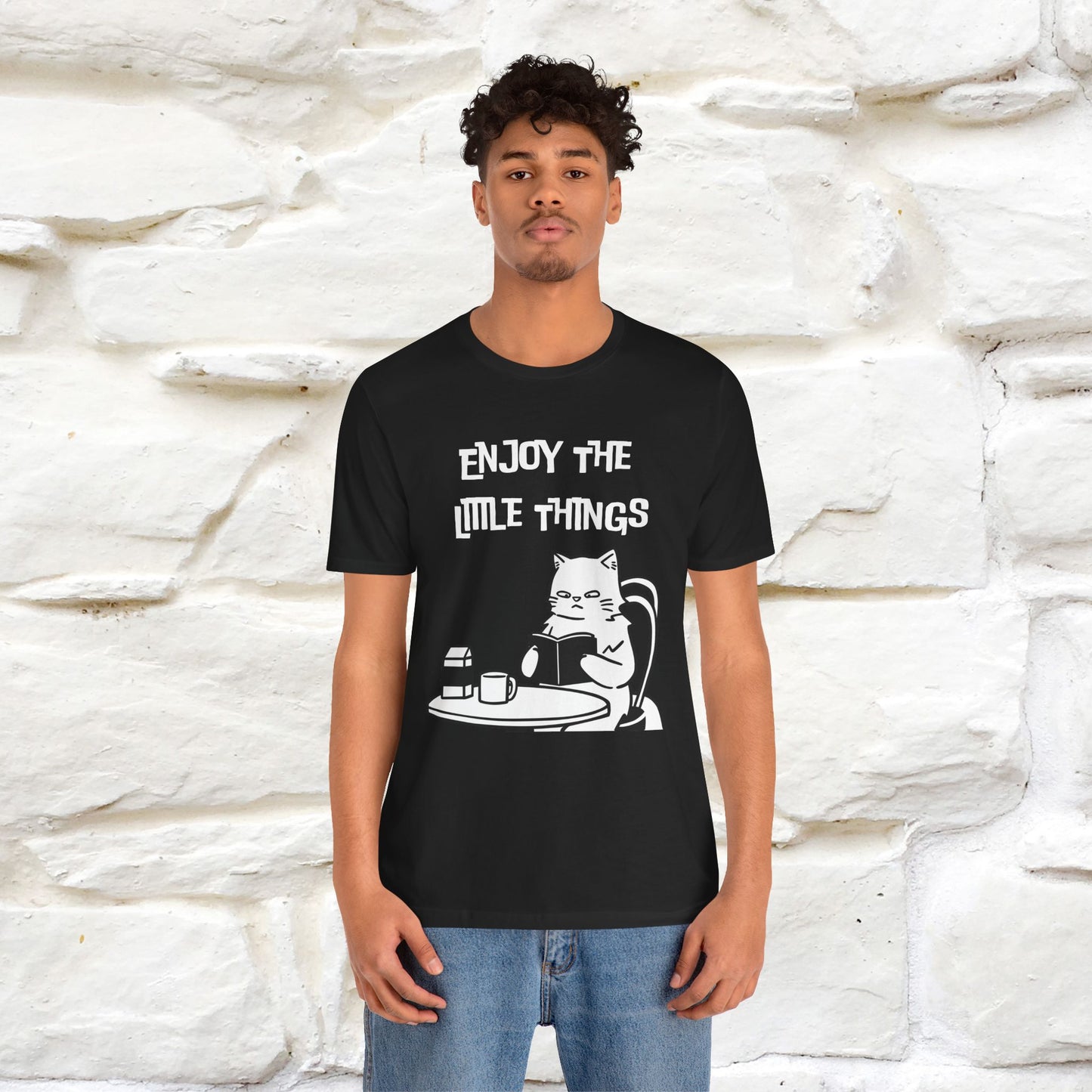 "Enjoy The Little Things." Cat T-Shirt | Nunu&Miao Studio
