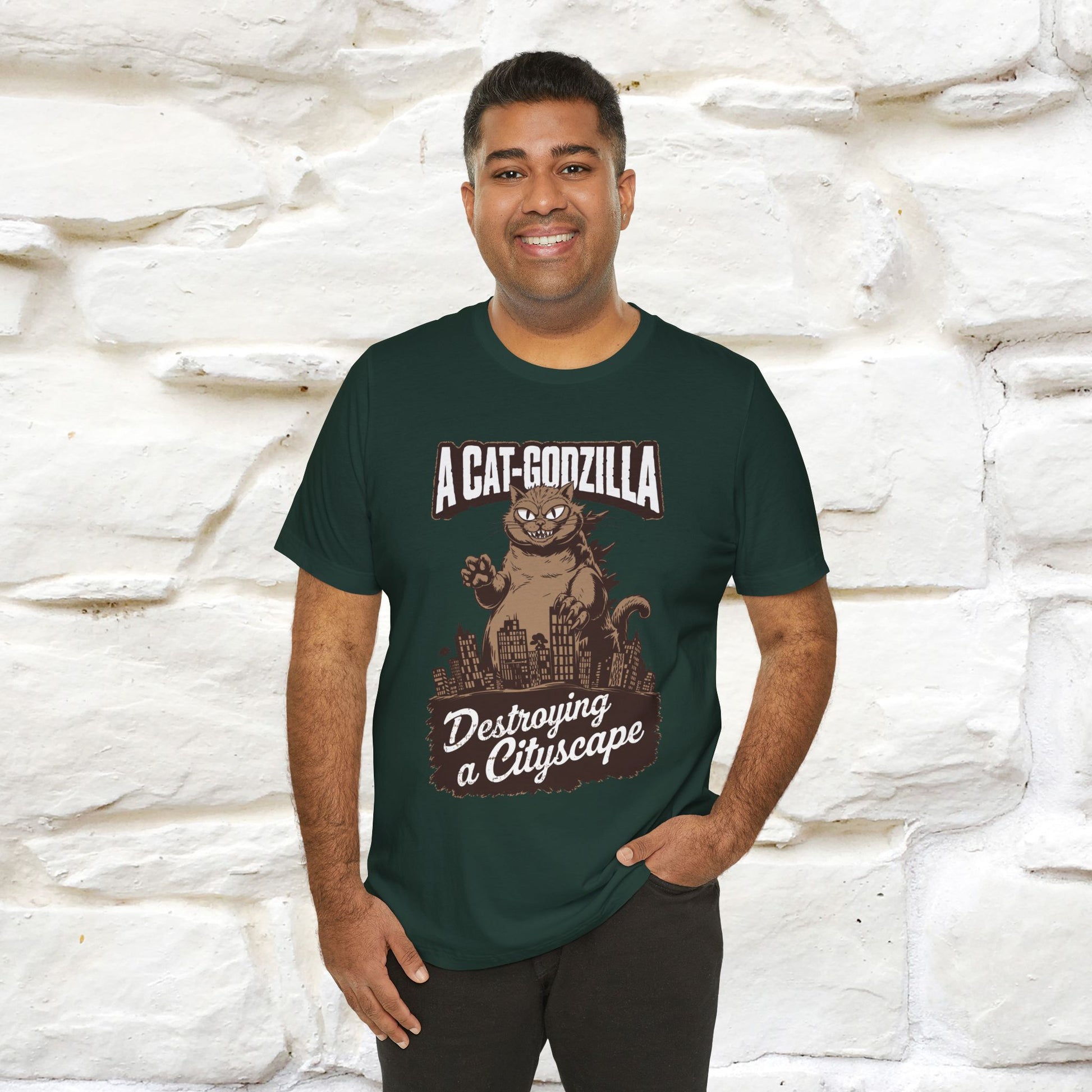 ''A Cat-Godzilla ''| CatT-Shirt | Nunu&Miao Studio - Nunu&Miao Studio