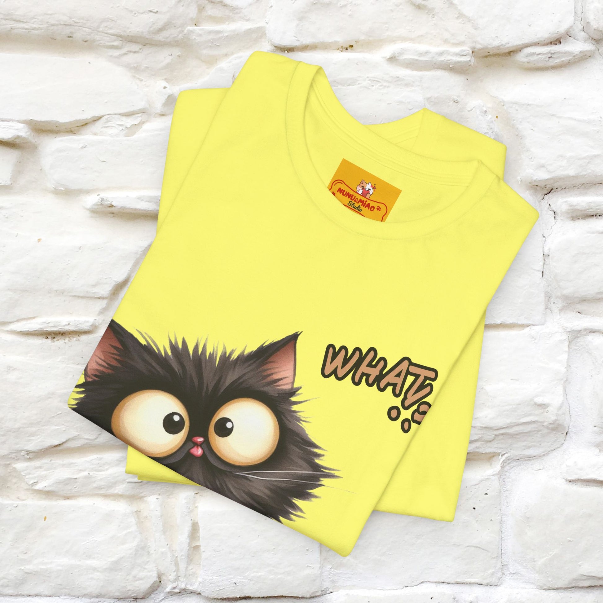 ''What ?'' | Cat T-Shirt  | Nunu&Miao Studio - Nunu&Miao Studio