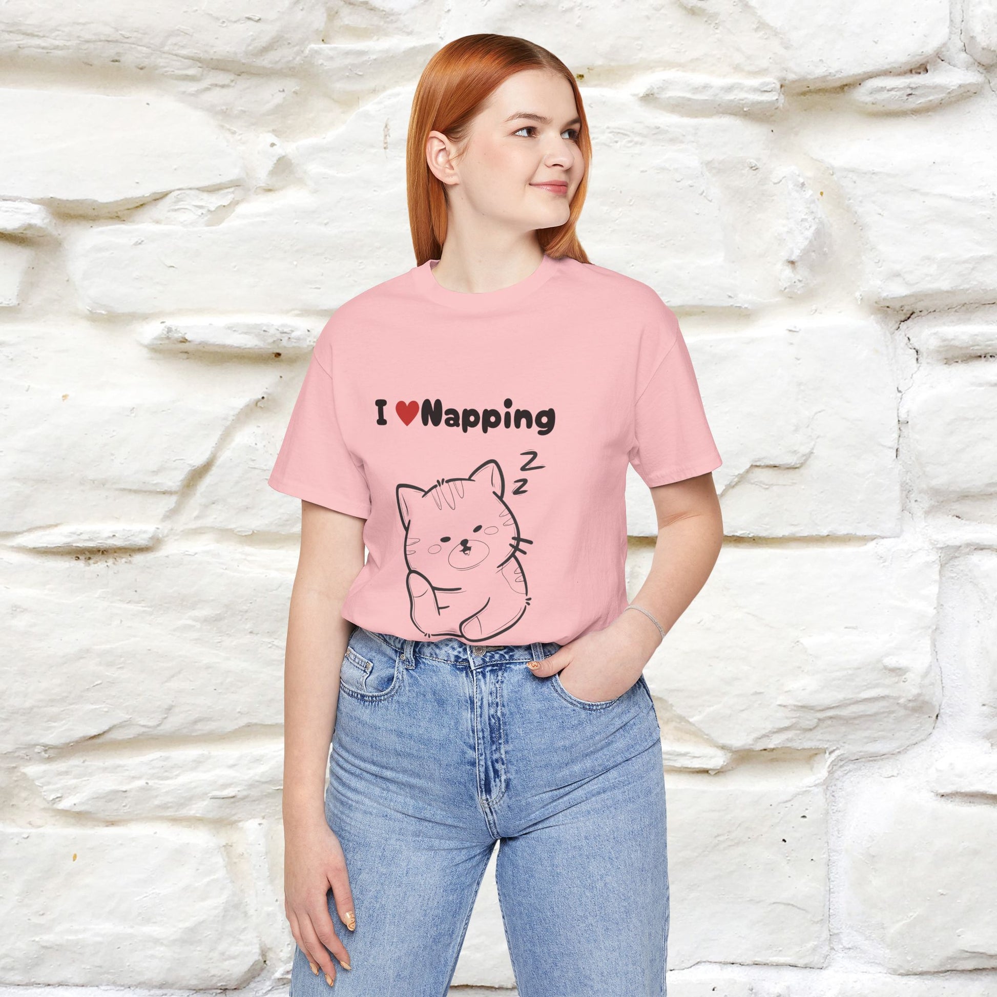 "I Love Napping" Cat T-Shirt | Nunu&Miao Studio - Nunu&Miao Studio