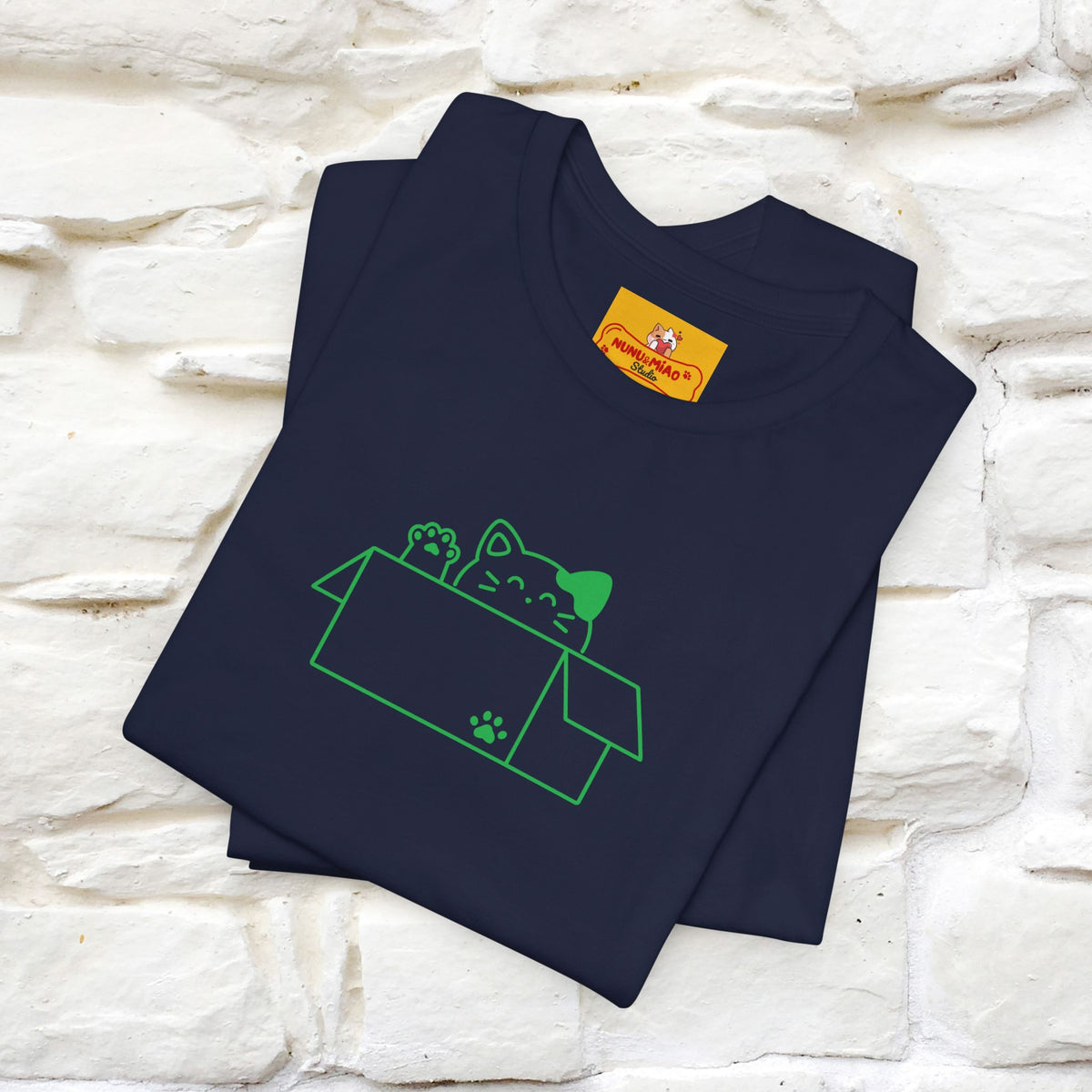 "“Happiness is free. Delivery is extra.” | Cat T-Shirt | Front & Back Design | Nunu&Miao Studio