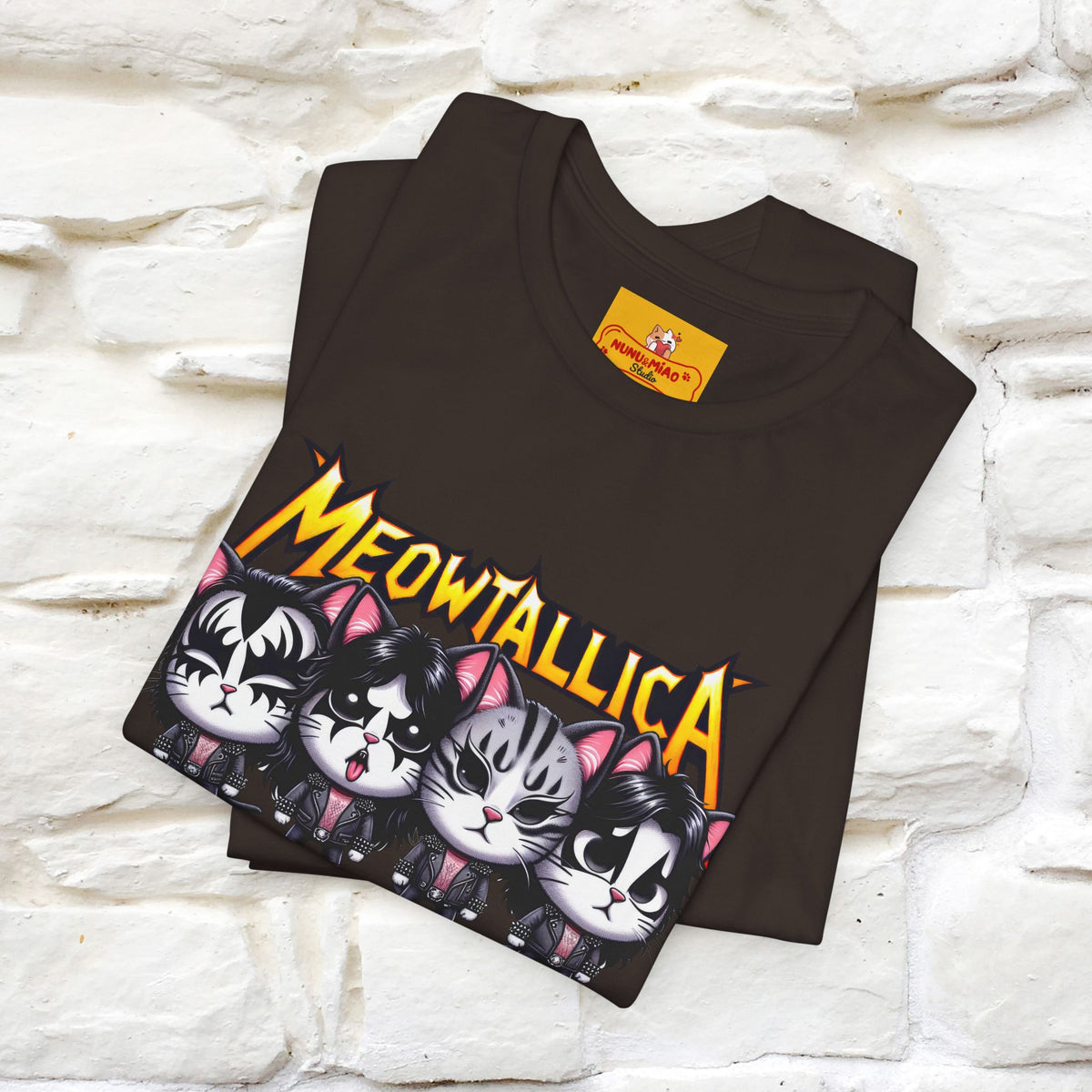 Meowtallica T-Shirt | Rock-Inspired Cat Tee| Nunu&Miao Studio