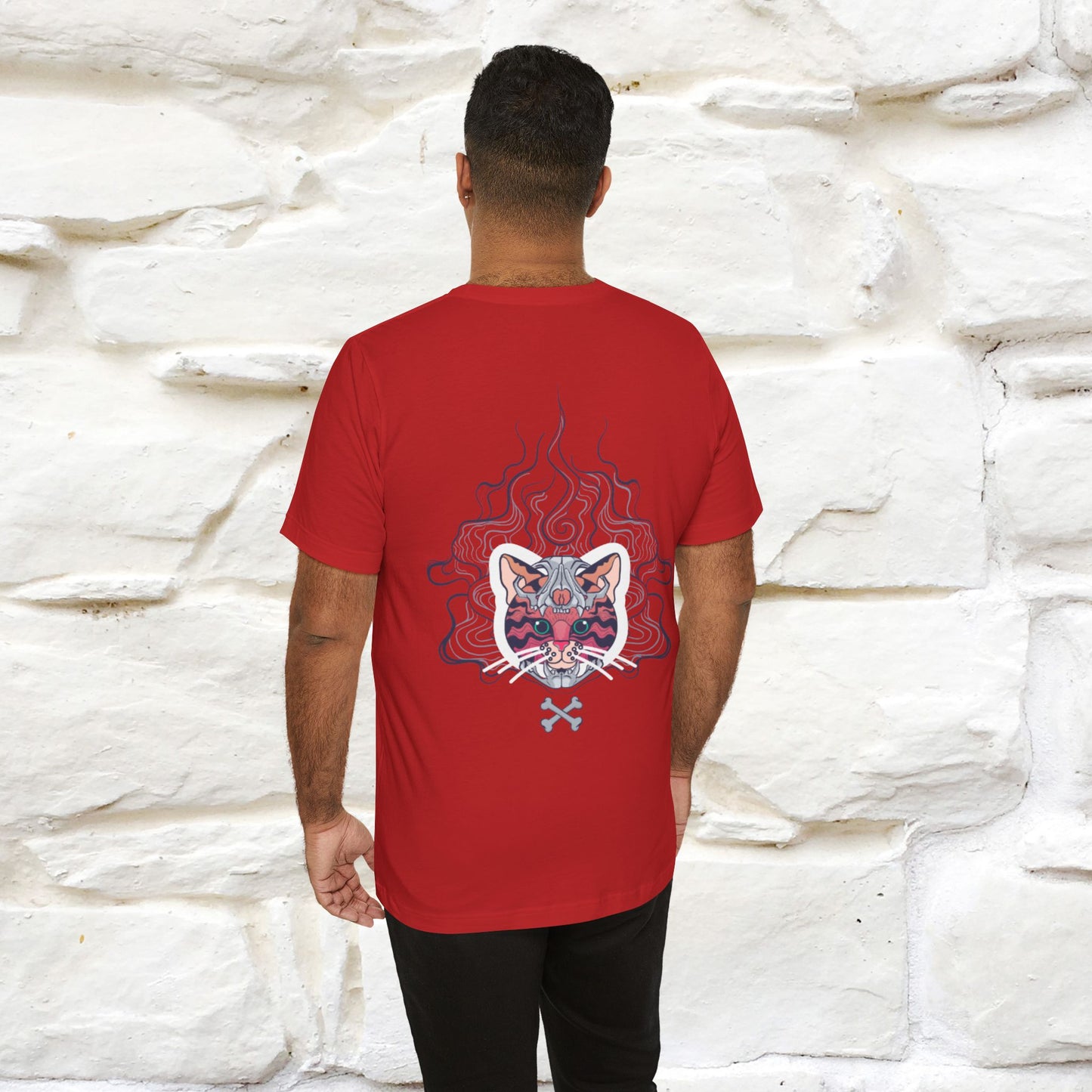 ''Air Fire Cat'' | Cat T-Shirt Front and Back Design | Nunu&Miao Studio - Nunu&Miao Studio