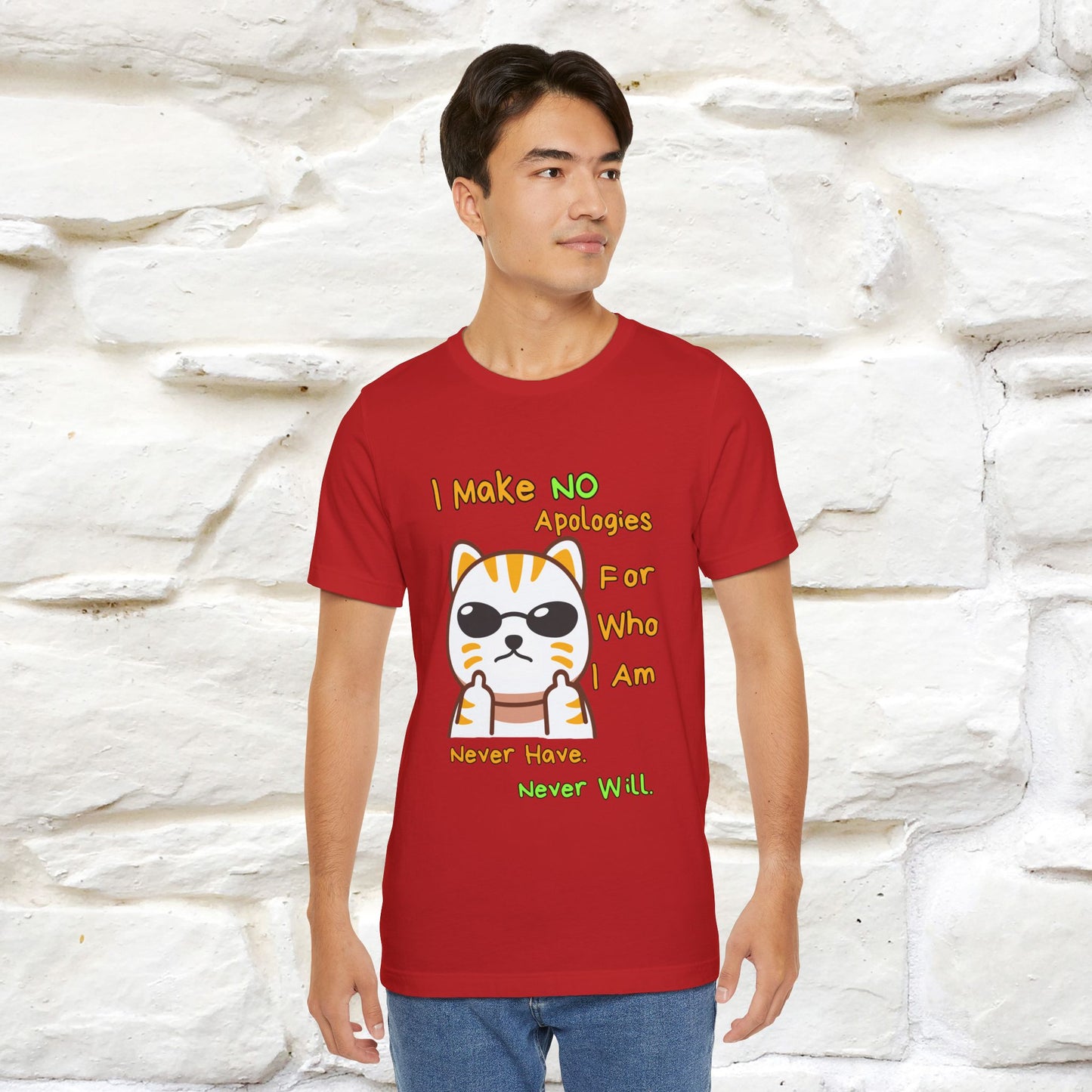 "I Make No Apologies... " |Cat T-Shirt | Nunu&Miao Studio - Nunu&Miao Studio