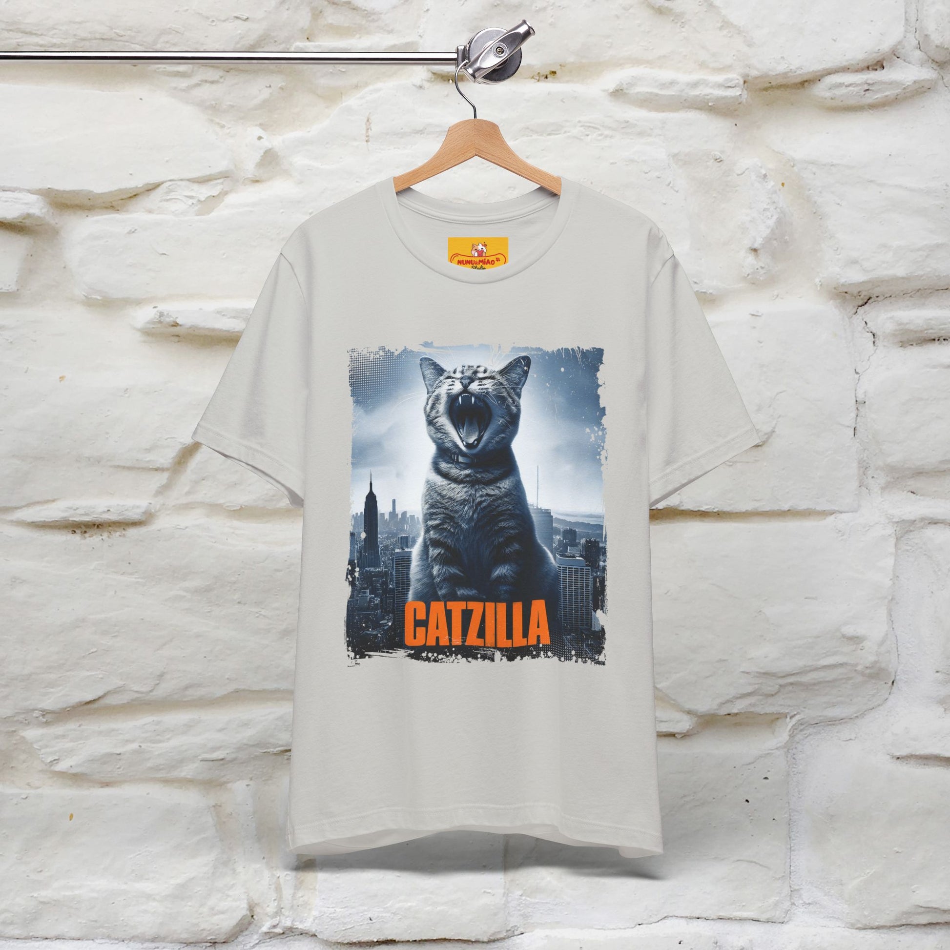Catzilla T-Shirt | Fun Monster Cat Tee for Men & Women | 100% Cotton - Nunu&Miao Studio