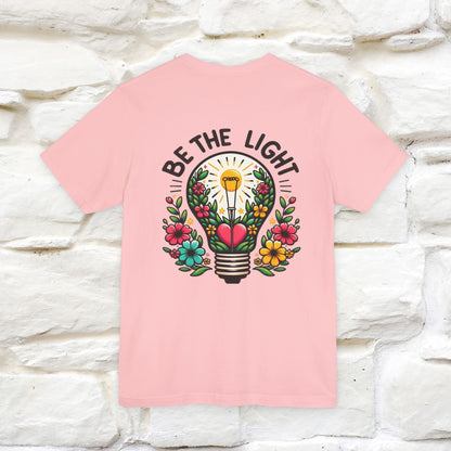 ''Be The Light" Cat T-Shirt| Front & Back Design | Nunu&Miao Studio - Nunu&Miao Studio