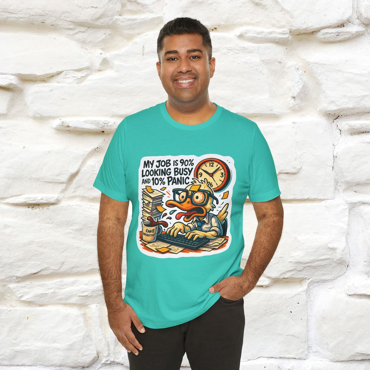 '' My Job is 90% Looking Busy ... |  Sarcastic T-Shirt | Nunu&Miao Studio