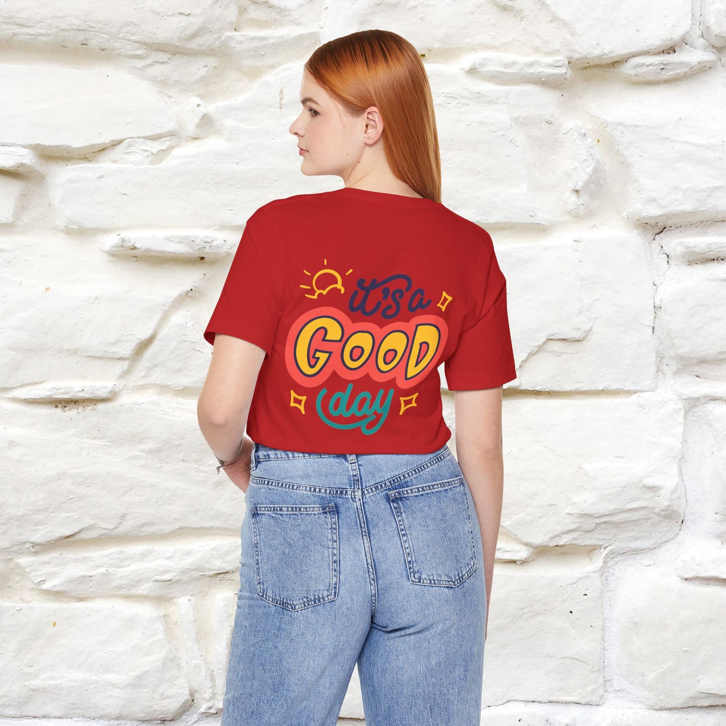 ""It's A Good Day" Cat T-Shirt| Front & Back Design | Nunu&Miao Studio - Nunu&Miao Studio