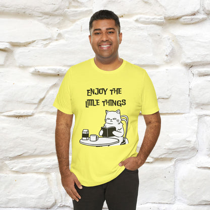 "Enjoy The Little Things." Cat T-Shirt | Nunu&Miao Studio