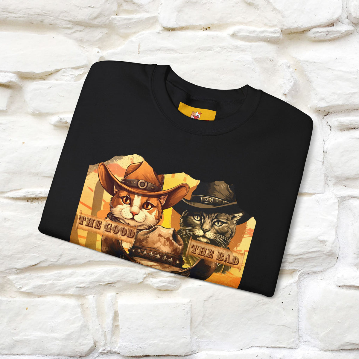 ''The Good, the Bad, and the Meow'' |Cat Sweatshirt | Nunu&Miao Studio