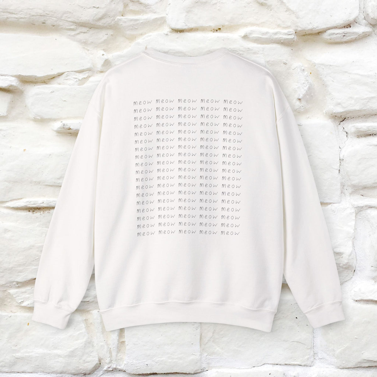 ''Meow.'' |Cat Sweatshirt | Nunu&Miao Studio