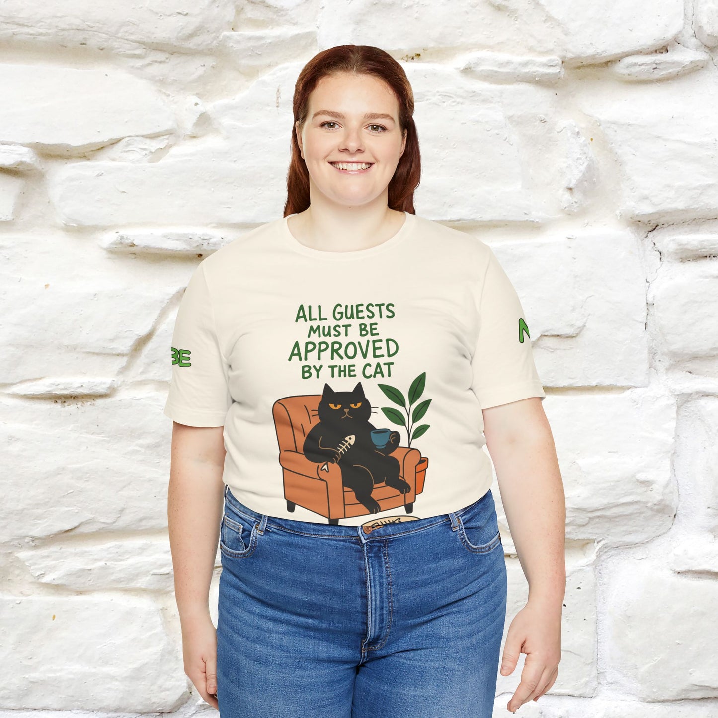 "All Guest Must Be Approved By The Cat - NO,MAYBE" Cat T-shirt |Nunu&Miao Studio - Nunu&Miao Studio