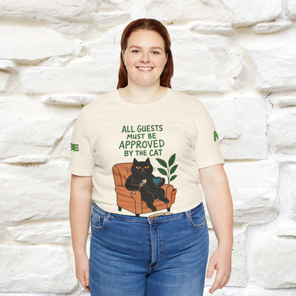 "All Guest Must Be Approved By The Cat - NO,MAYBE" Cat T-shirt |Nunu&Miao Studio - Nunu&Miao Studio