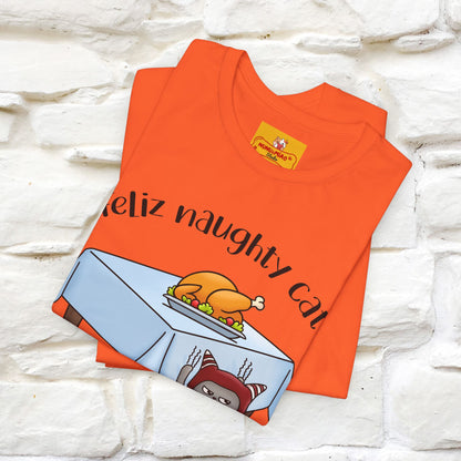 "Feliz Naughty Cat" |Funny Cat T-Shirt | Nunu&Miao Studio